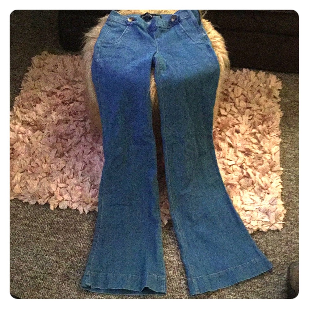 Express high wasted wide leg jeans